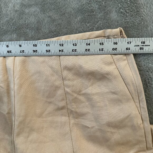 NWT Ann Taylor Linen Lyocell Wide Leg Khaki Pants Women's size 14 - Picture 6 of 8